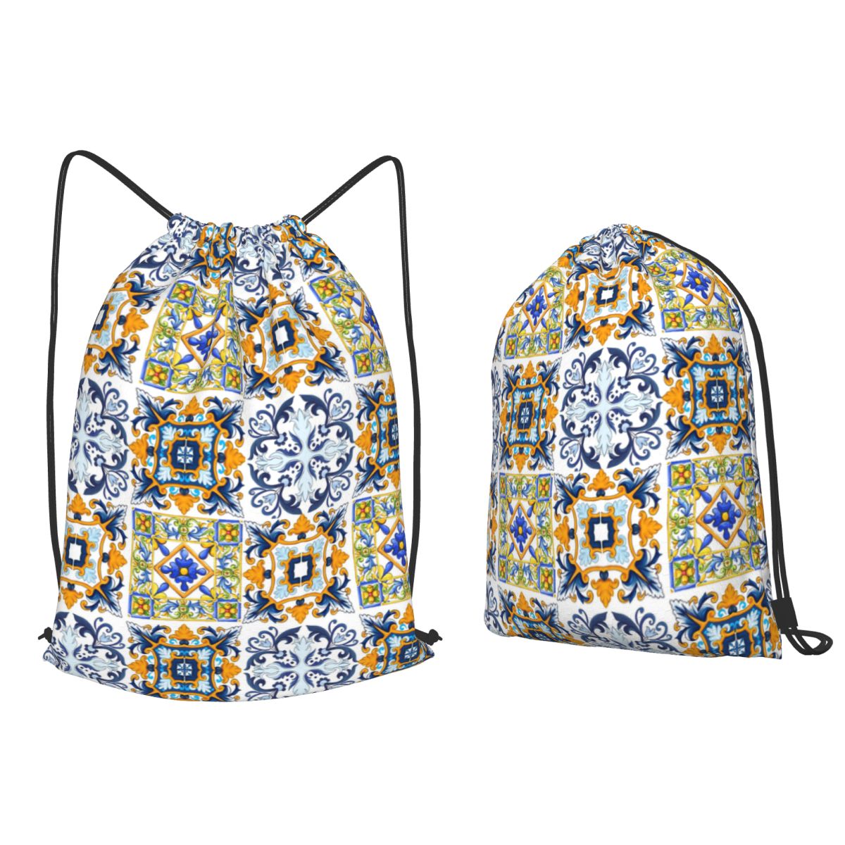 Copy Of Sicilian Tiles,mediter - Tile Bag Drawstring 评论和价格