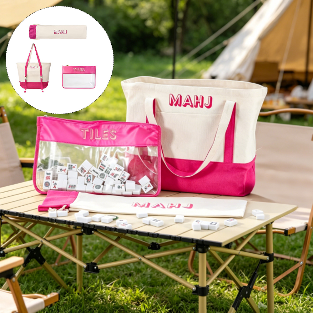 2026 New Versatile Canvas Mahj - Tile Bag Drawstring 评论和价格