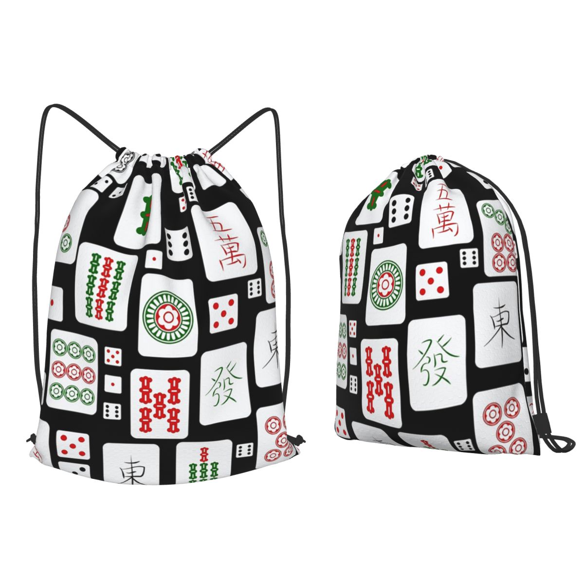 Mahjong Tiles Game Dice Backpa - Tile Bag Drawstring 评论和价格