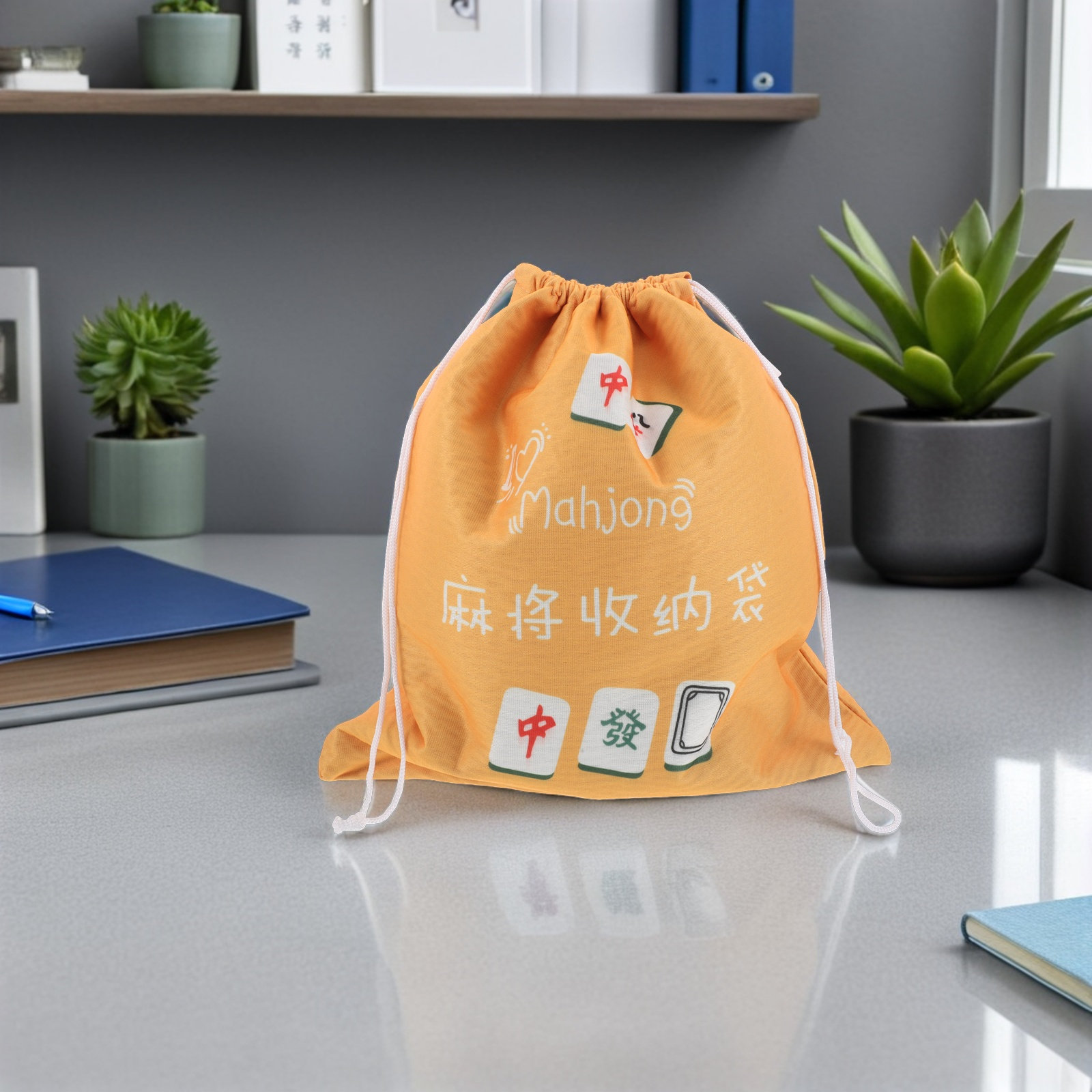Large Fabric Mahjong Storage P - Tile Bag Drawstring 评论和价格