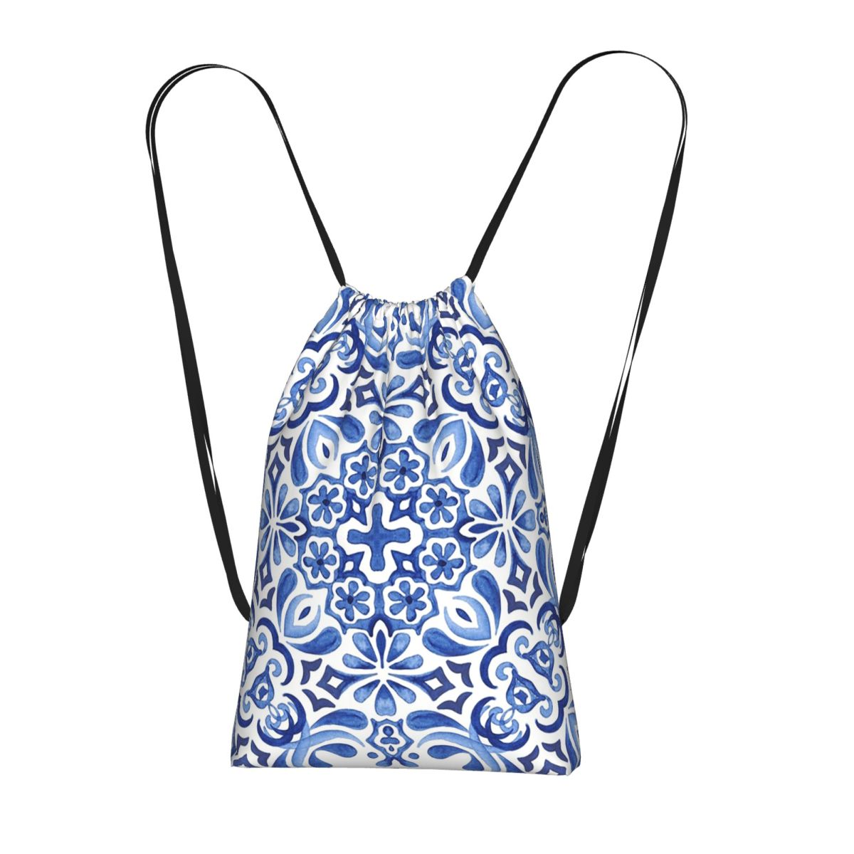 Mediterranean Mosaic Tiles Azu - Tile Bag Drawstring 评论和价格