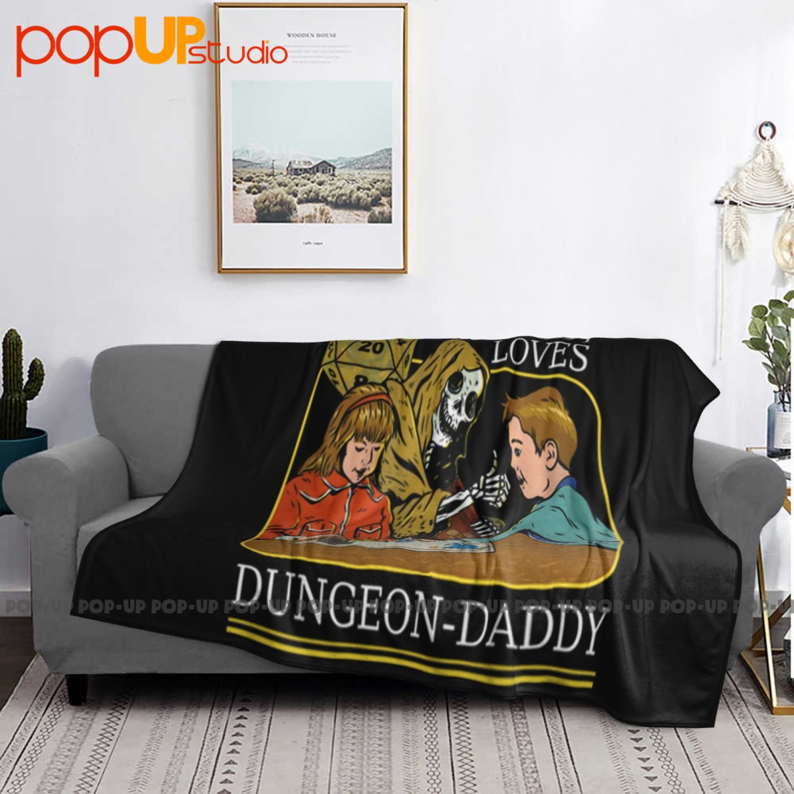 Rpg D20 Dice Dungeon Daddy Fan - Board Game Quilt 评论和价格