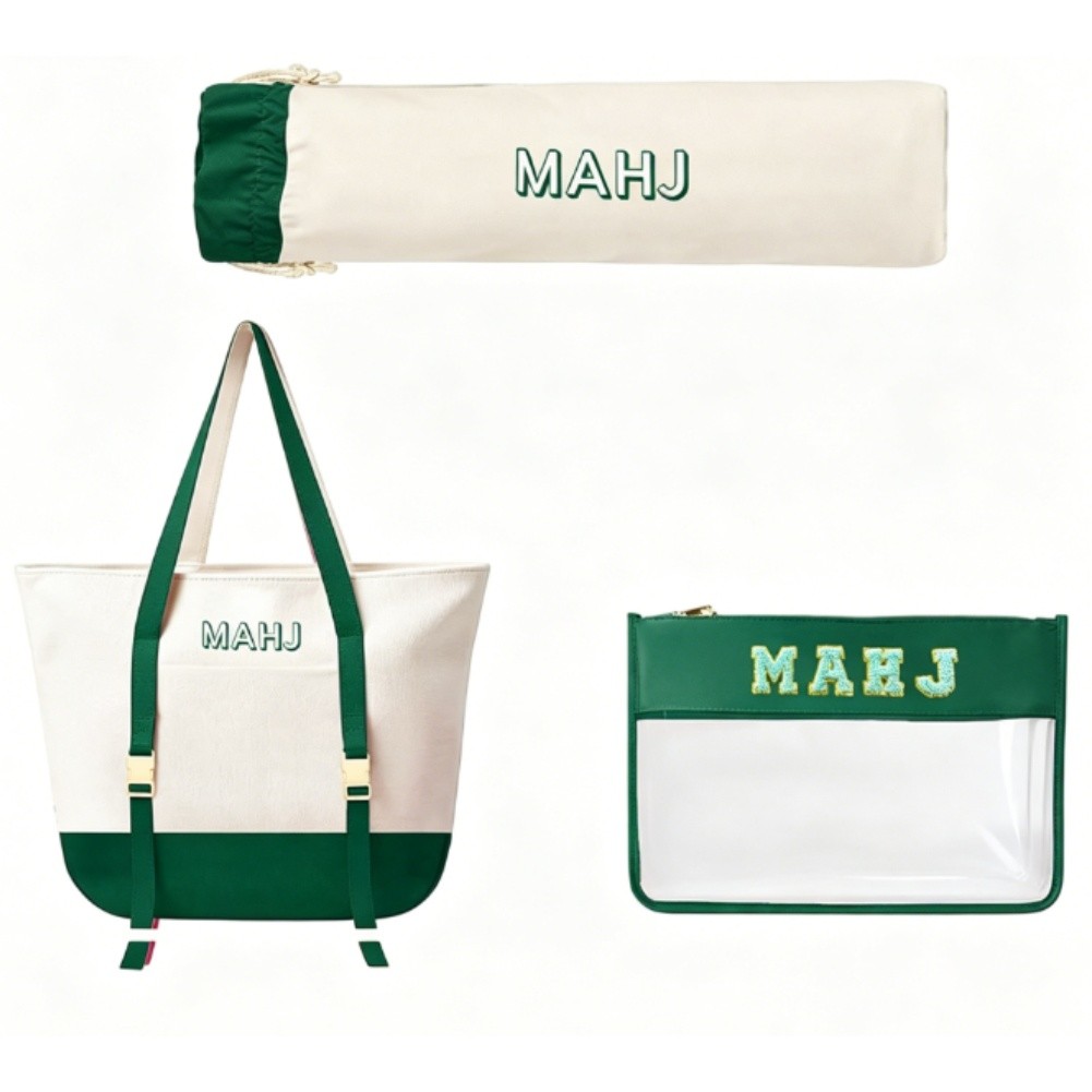 Canvas Tote Bag Set for Mahjon - Tile Bag Drawstring 评论和价格